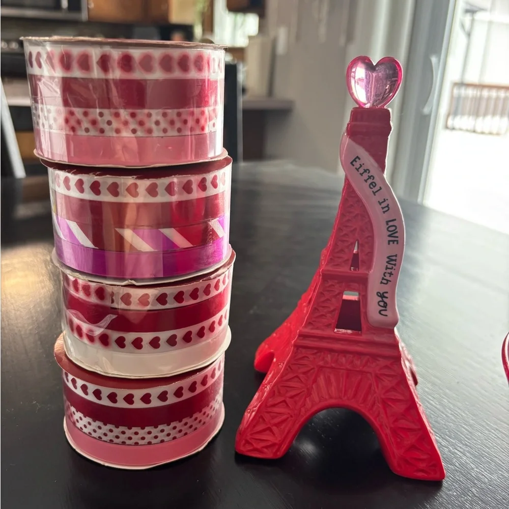 Valentines Holiday Decor Bundle Ribbon Gnomes ooh la la Target Magnet Buddies